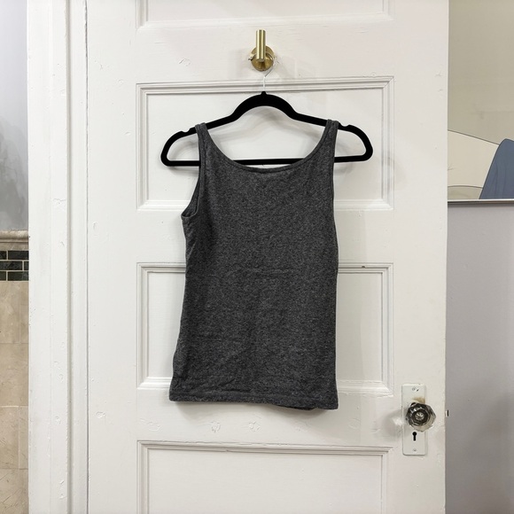 H&M Essential Grey Speckled Sleeveless Gray Tank Top - Sz Small - Picture 12 of 12